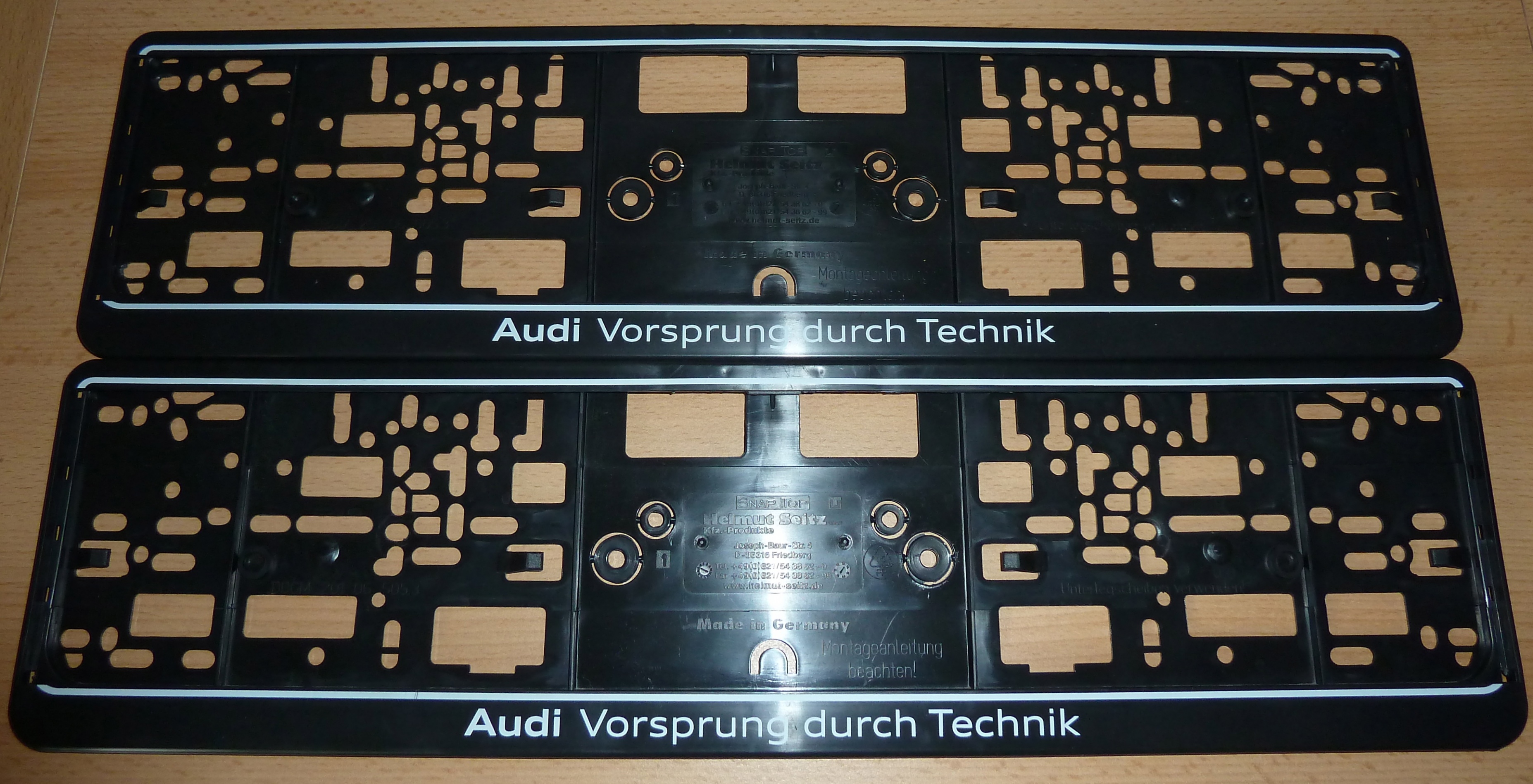 Kennzeichenhalter Vorsprung durch Technik der Firma UTSCH - original?  [Archiv] - munity - Dein Forum zum Thema Audi A4
