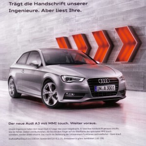 Audi A3 (2012) 8V Handschrift NEU
