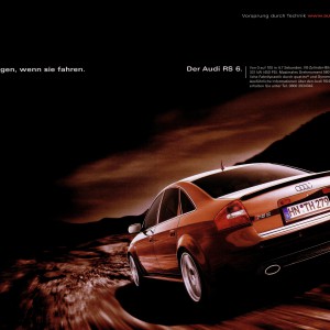 Audi RS6 (Print-Werbung 2002) C5 4.2 V8 Biturbo Quattro 450 PS Limousine